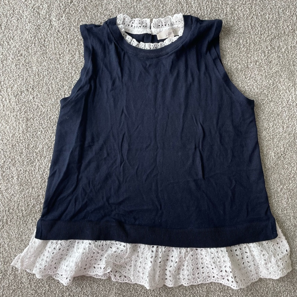 LOFT sleeveless blouse NEW
